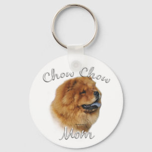 Chow Chow Mom Keychain