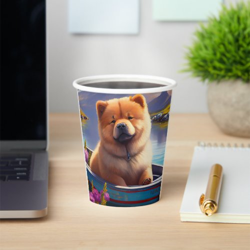 Chow Chow on a Paddle A Scenic Adventure Paper Cups