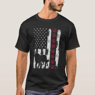 Chow Chow Owner Patriotic Vintage American Flag T-Shirt