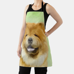 Chow Chow Painting - Cute Original Dog Art Apron