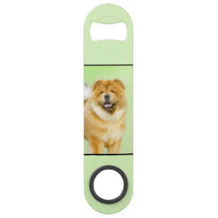 Chow Chow Painting - Cute Original Dog Art Bar Key