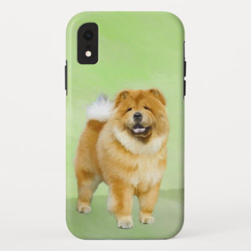 Chow Chow Painting _ Cute Original Dog Art iPhone XR Case