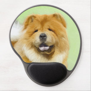 Chow Chow Painting - Cute Original Dog Art Gel Mouse Pad