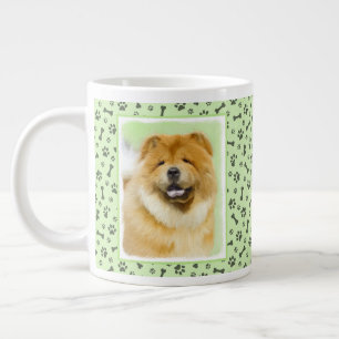 Chow Chow Painting - Cute Original Dog Art Giant Coffee Mug