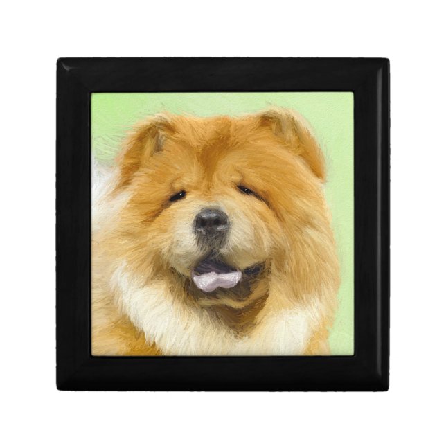 Chow Chow Painting - Cute Original Dog Art Gift Box (Front)