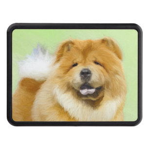 Chow Chow Painting - Cute Original Dog Art Hitch Cover