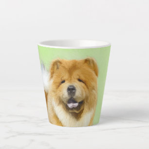 Chow Chow Painting - Cute Original Dog Art Latte Mug