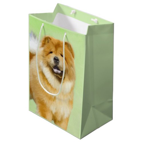 Chow Chow Painting _ Cute Original Dog Art Medium Gift Bag