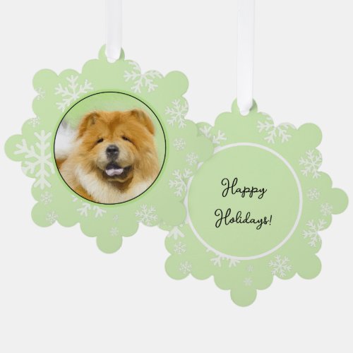 Chow Chow Painting _ Cute Original Dog Art Ornament Card