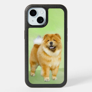 Chow Chow Painting - Cute Original Dog Art OtterBo iPhone 15 Case
