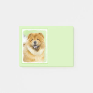 Chow Chow Painting - Cute Original Dog Art Post-it Notes