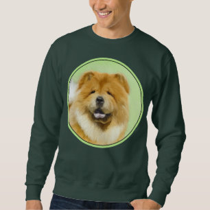 Chow Chow Painting - Cute Original Dog Art Sweatshirt