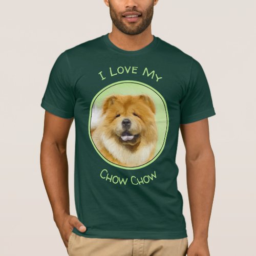 Chow Chow Painting _ Cute Original Dog Art T_Shirt