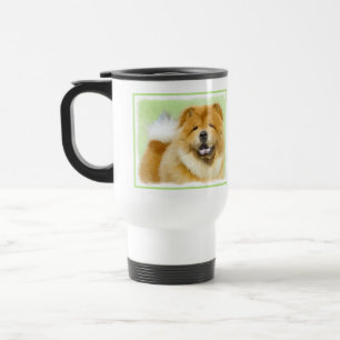 Chow Chow Painting - Cute Original Dog Art Travel Mug