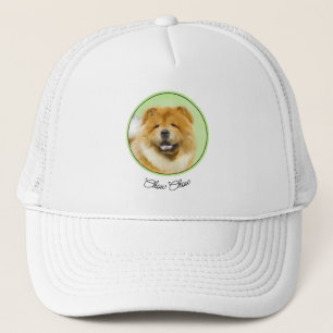 Chow Chow Painting - Cute Original Dog Art Trucker Hat