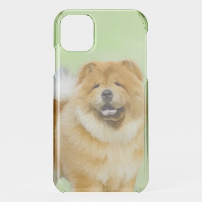 Chow Chow Painting - Cute Original Dog Art Uncommon iPhone Case (Back)