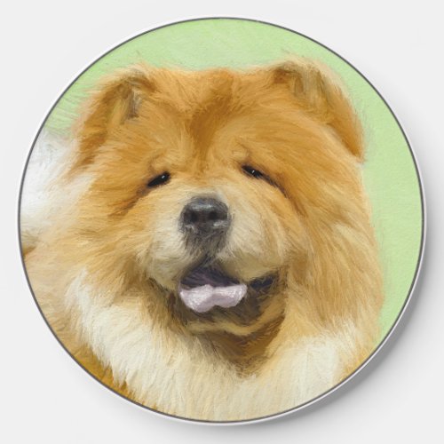 Chow Chow Painting _ Cute Original Dog Art Wireless Charger