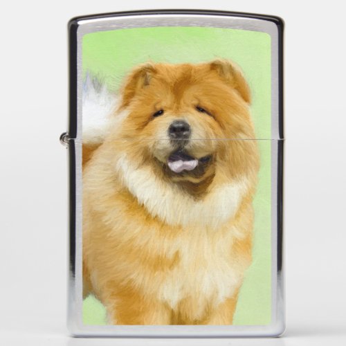 Chow Chow Painting _ Cute Original Dog Art Zippo Lighter