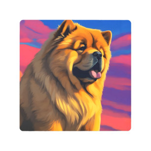 Chow Chow Painting Metal Print