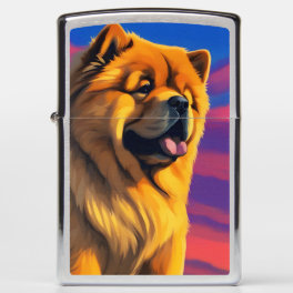 Chow Chow Painting Zippo Lighter