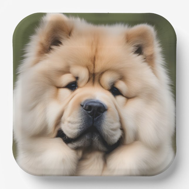 Chow Chow Paper Plates (Front)