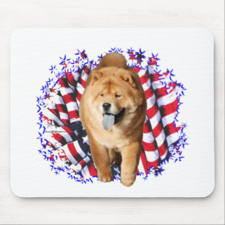 Chow Chow Patriot Mouse Pad