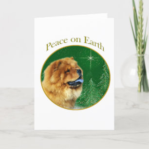 Chow Chow Peace Holiday Card