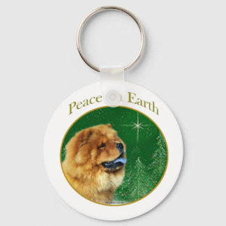 Chow Chow Peace Keychain