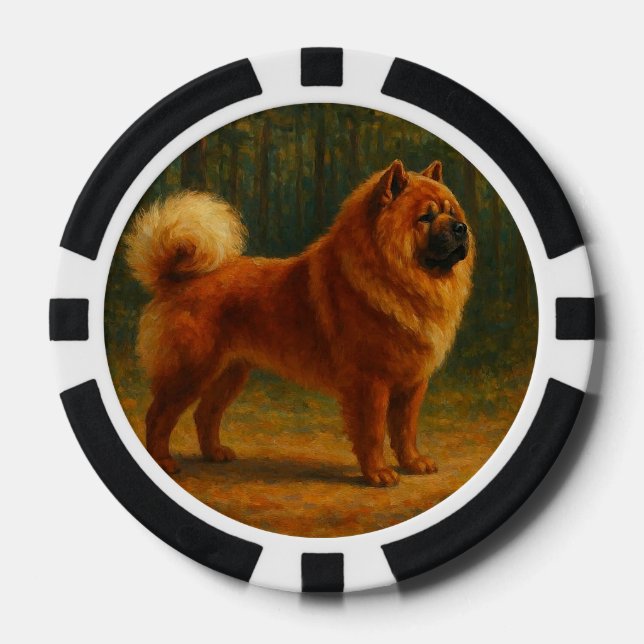 Chow Chow Poker Chips (Front)