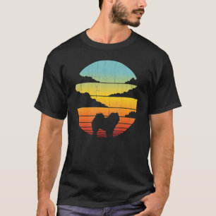 Chow Chow Retro Vintage 60s 70s Sunset Dog Lovers T-Shirt