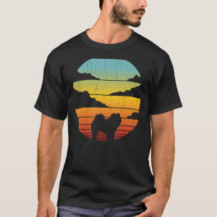 Chow Chow Retro Vintage 60s 70s Sunset Dog Lovers T-Shirt