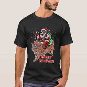 Chow Chow Santa Claus Hat Merry Christmas Dog X Ma T-Shirt