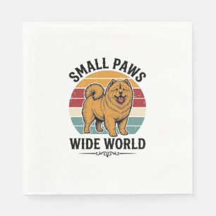 Chow Chow Shirt Small Paws Wide World Vintage Dog Napkins