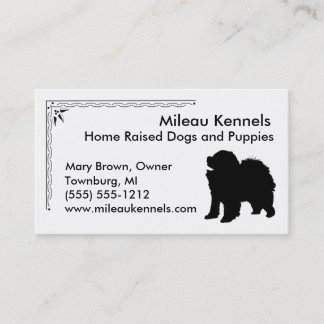 Chow Chow Silhouette Business Card