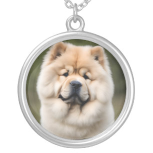 Chow Chow Silver Plated Necklace