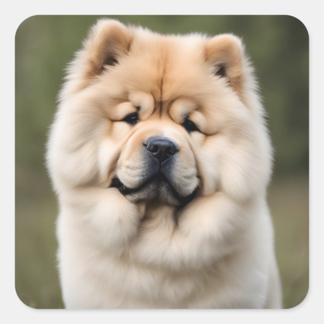 Chow Chow Square Sticker (Front)