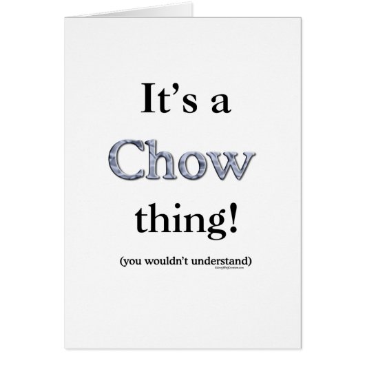 Chow Chow Thing Cards (Front)