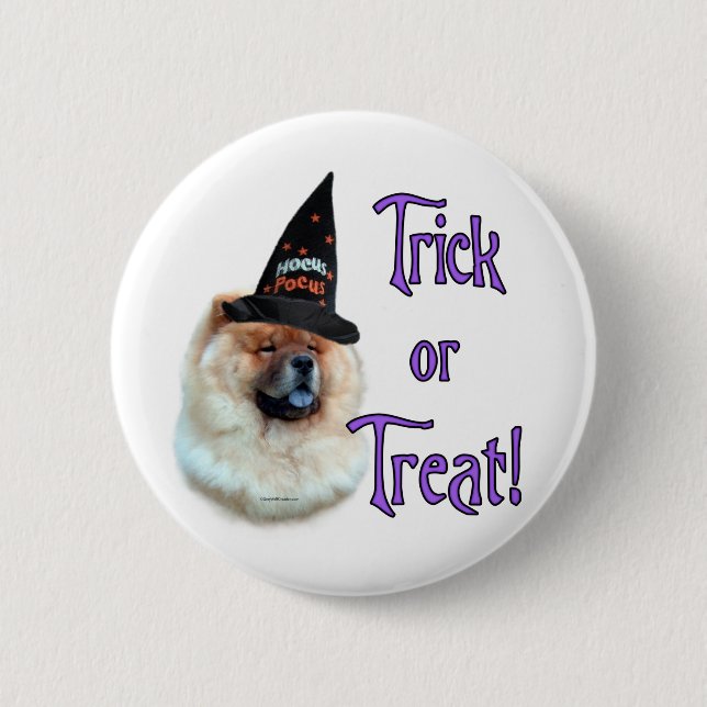 Chow Chow Trick Button (Front)