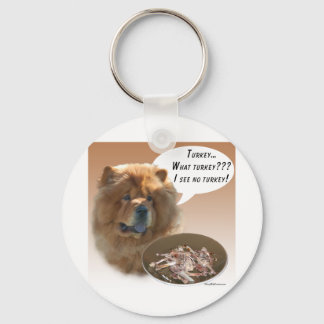 Chow Chow Turkey Keychain