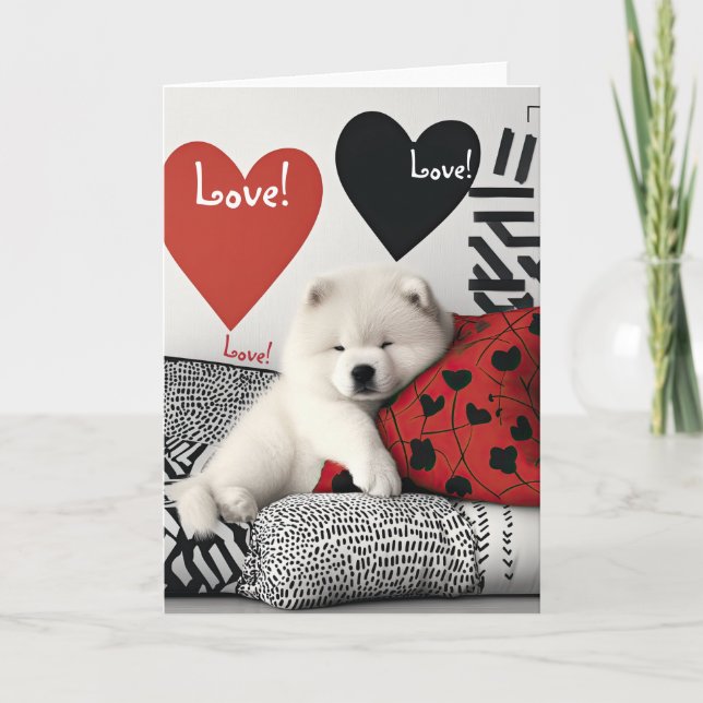 Chow Chow Valentine Card (Front)