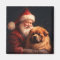 Chow Chow With Santa Claus Festive Christmas 