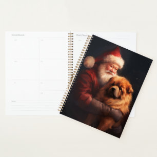 Chow Chow With Santa Claus Festive Christmas Planner
