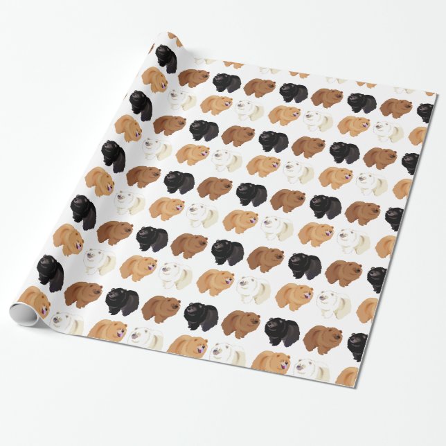 chow chow wrapping paper (Unrolled)