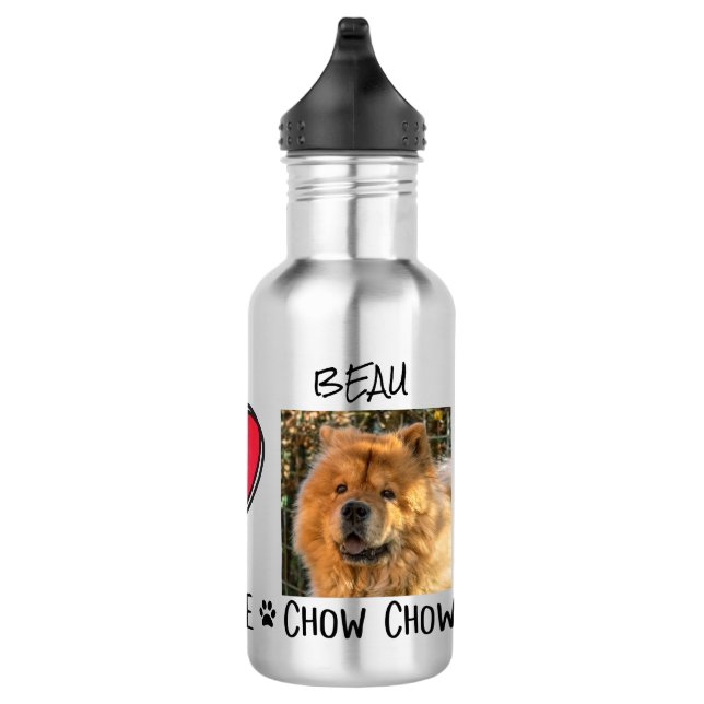 Chow Chows Dog  Stainless Steel Water Bottle (Right)