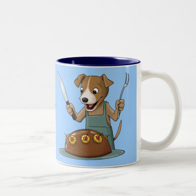 Chow Hound Two-Tone Coffee Mug (Right)