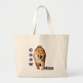 Chow Mom 4 Large Tote Bag