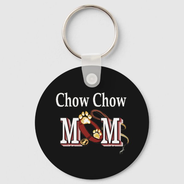 chow mom Keychain (Front)