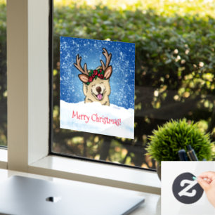 Chow Reindeer Window Cling