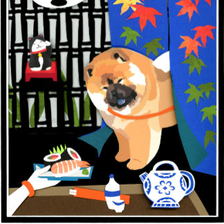 CHOW SUSHI Furoshiki wrapping cloth or bandana