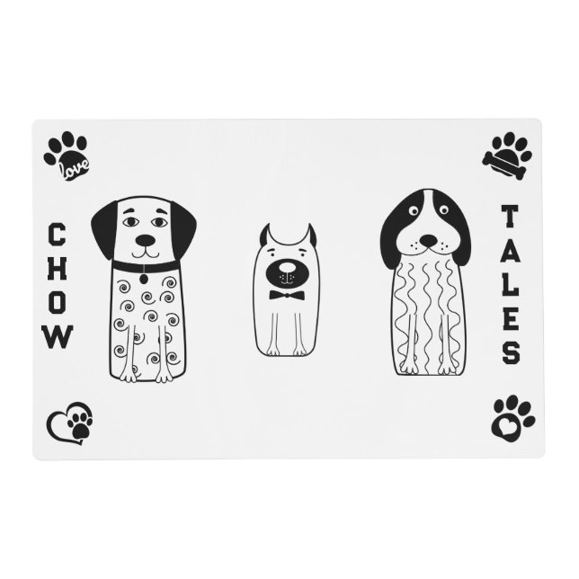 Chow Tales Laminated Placemat (Front)